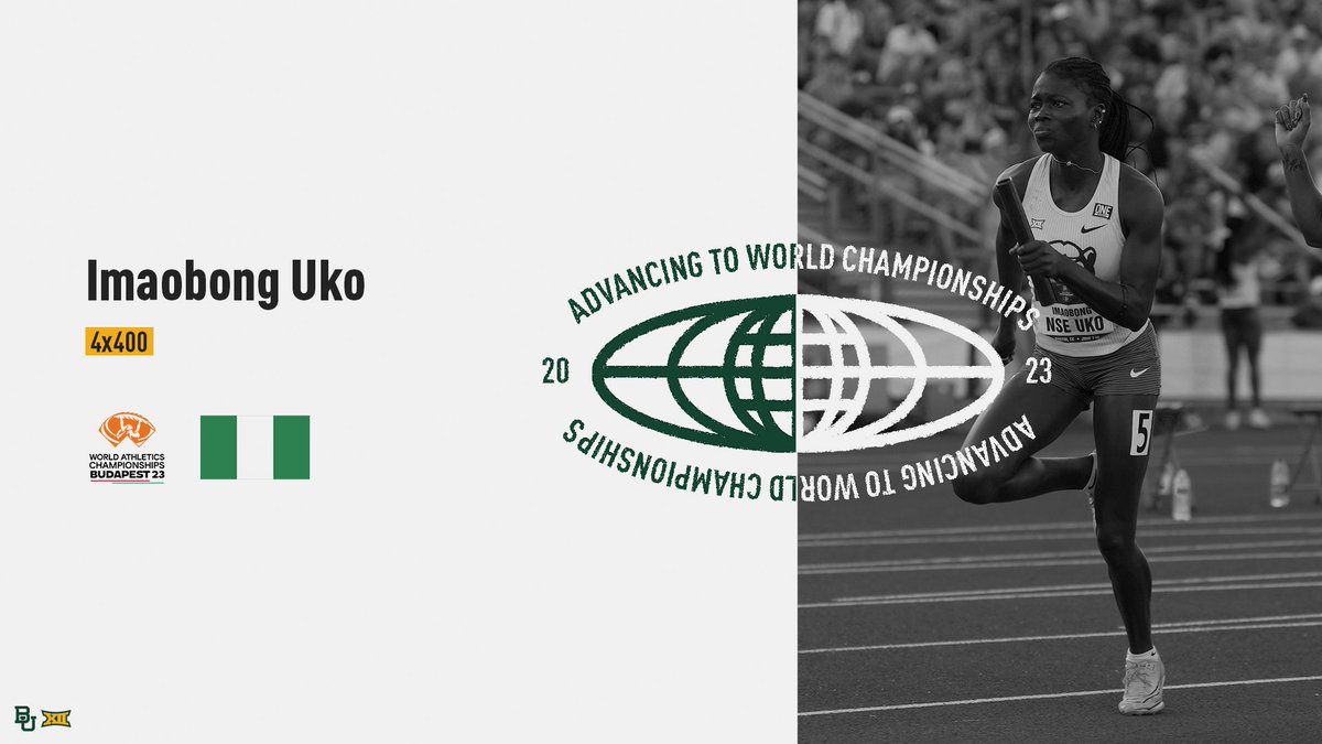 Congratulations to <a href="/ImaobongUko8/">Imaobong Uko OLY</a> &amp; Team Nigeria for qualifying the 4x400-meter relay to the <a href="/WorldAthletics/">World Athletics</a> Championships in Budapest! ✈️🇳🇬

⏱️ 3:27.60

#SicEm 🐻