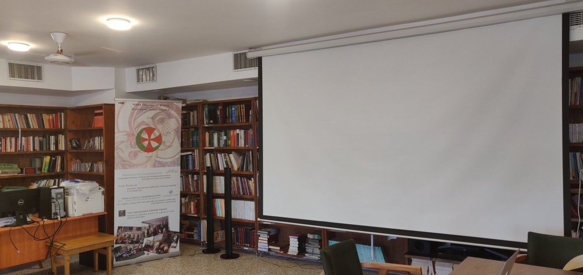 Patiently awaiting the students to start this exciting two-day seminar at the Maryam al-Adhra Knisa in Slemani!