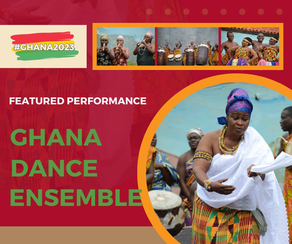 #ASWAD2023 Opening Night Special Performance! Created in 1962, the Ghana Dance Ensemble was to be Ghana's flagship for the professional, world-wide promotion of the music and dance heritage of Ghana undergirded by solid fieldwork and experimental research.