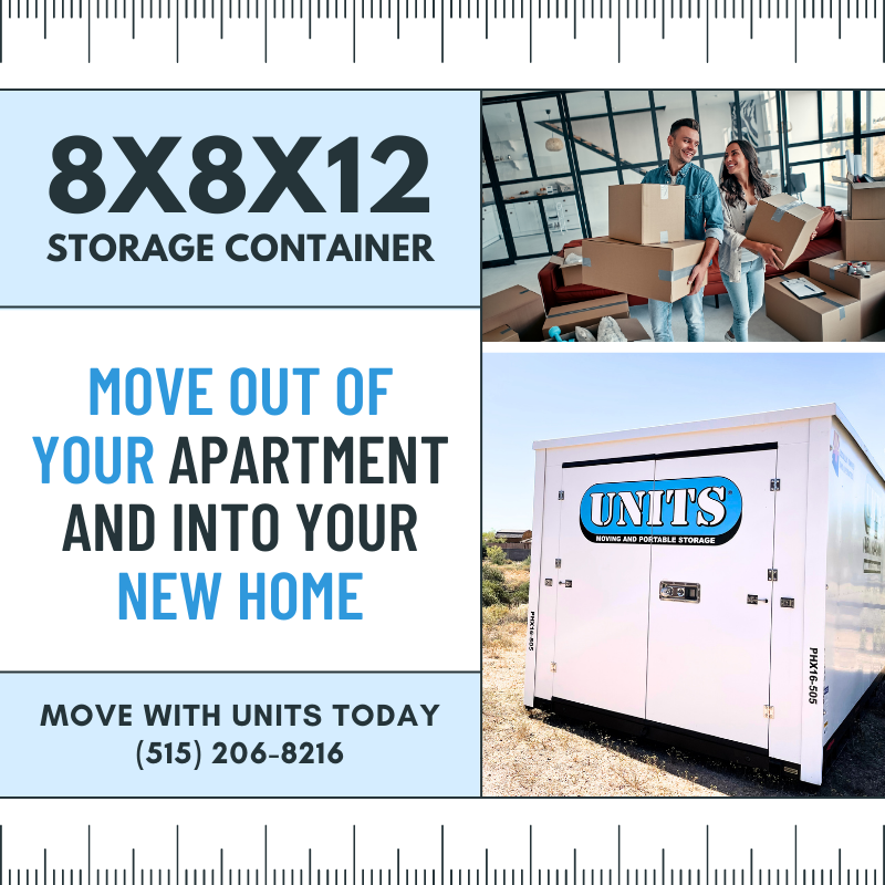 UnitsCntrlIowa's tweet photo. Move out of your dorm and become independent with UNITS of Central Iowa. Store your items in a 12' container today: https://t.co/tpQeZbKRg5

#UNITSStorage #portablestorage #moving #movingsolutions #longdistancemoving #realtor #CentralIowa #DesMoines #IA https://t.co/9nyIeptQk4