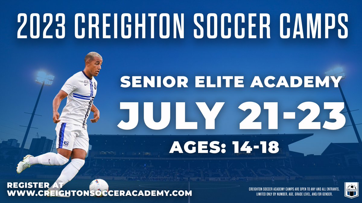 ONE MORE CAMP Don't miss out on this opportunity! #GoJays // CreightonSoccerAcademy.com