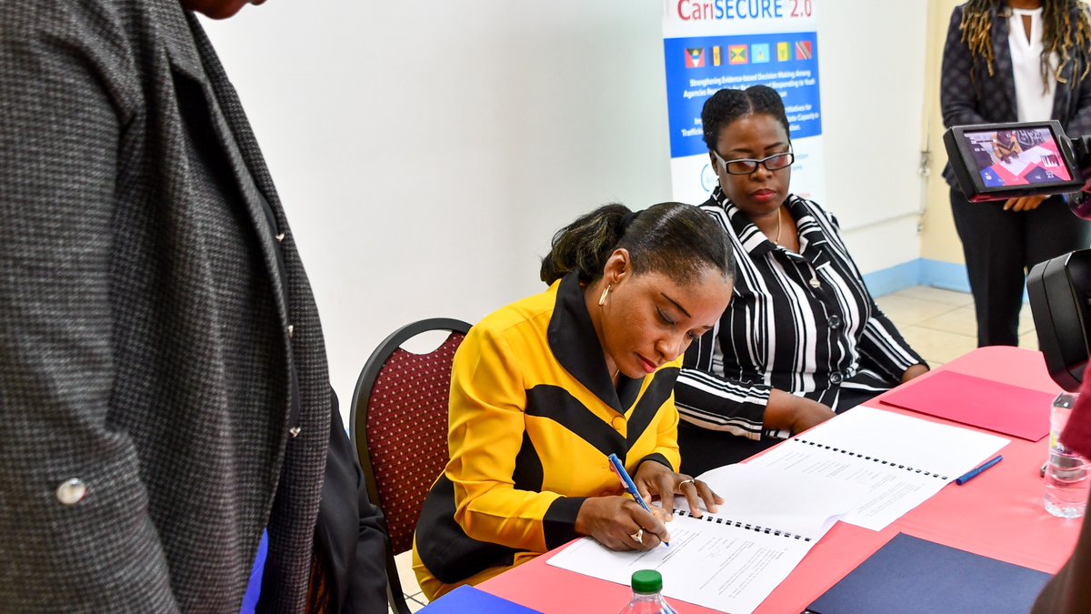 The #CariSECURE 2.0 National Task Force of Grenada officially came into effect today, with key government and non-governmental entities signing the terms of reference 🇬🇩 This stamp of support allows the project to continue with its objectives, with the support of <a href="/usaidescarib/">USAID/Eastern and Southern Caribbean</a>