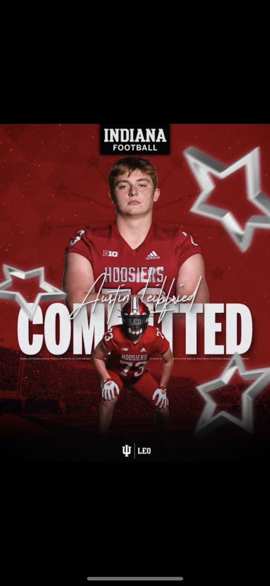 100% COMMITTED! Go Hoosiers! 

@CoachAllenIU <a href="/Coach_Bostad/">Coach Bostad</a> <a href="/IndianaFootball/">Indiana Football</a> <a href="/BarnevldHoreb/">MHB Football</a>