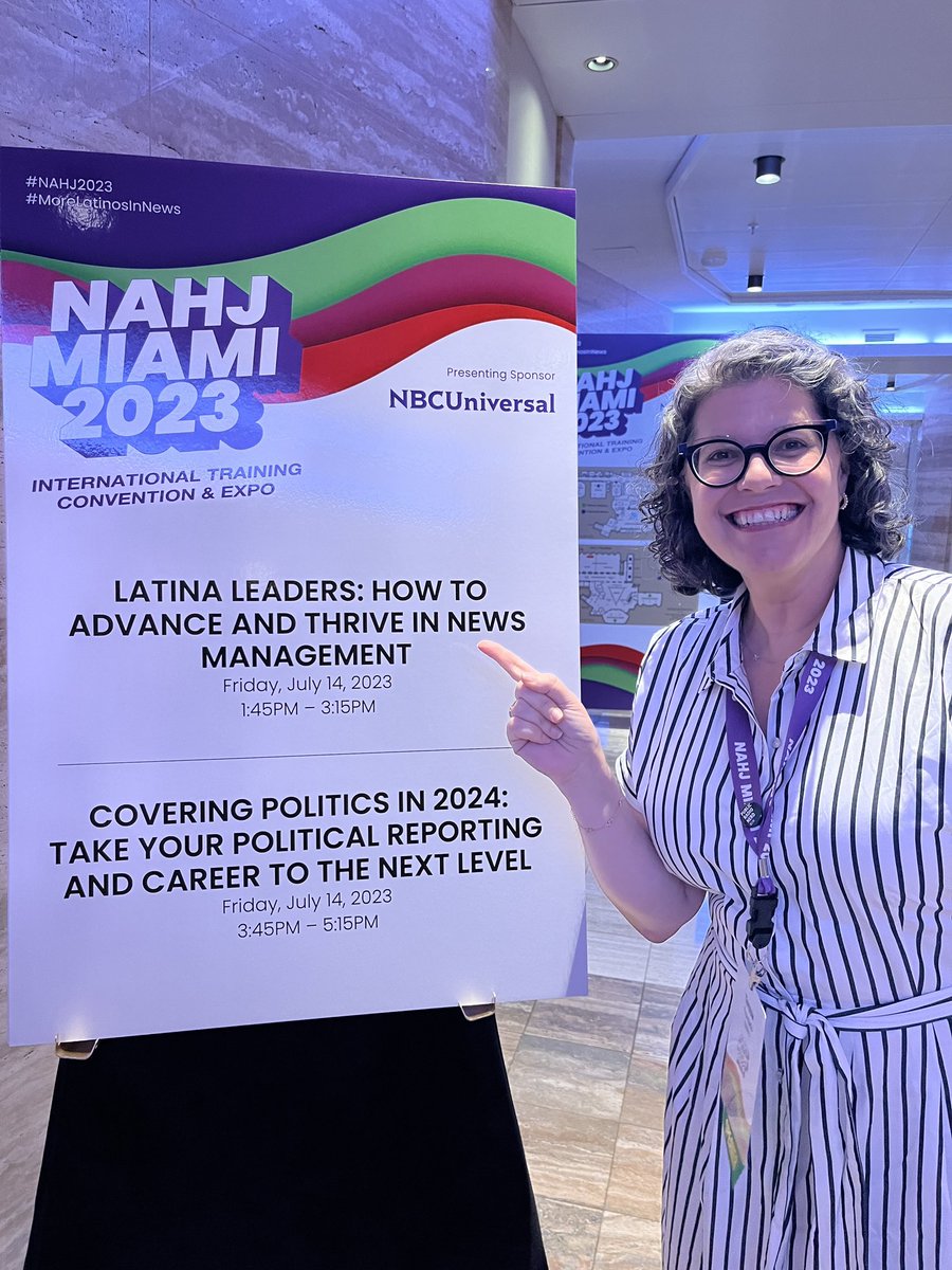 Are you at #NAHJ2023 ? Come and hear from awesome Latina leaders about our journeys