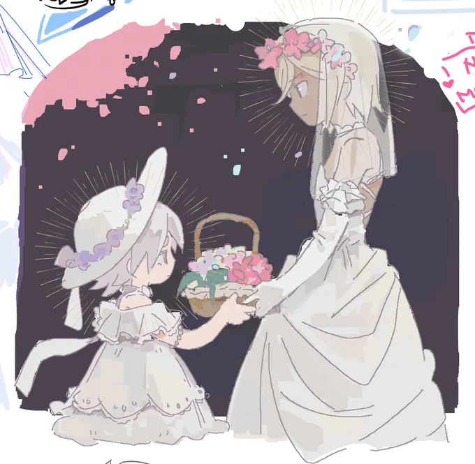 今天的絵チャ之纯爱婚礼....!!
