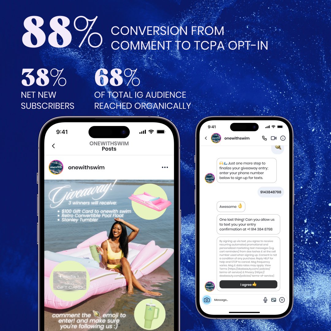 JayClemm's tweet photo. Ending a rockin’ week here in NY, I’m feeling ecstatic about pressing publish on these SMS list growth stats powered by @hibeamapp 

Big thanks to our private beta partners @doebby @EggrolI @SegarHayley onewith, Serpenti Apparel, @seeqsupply    🤝 https://t.co/eob9RFSl3l