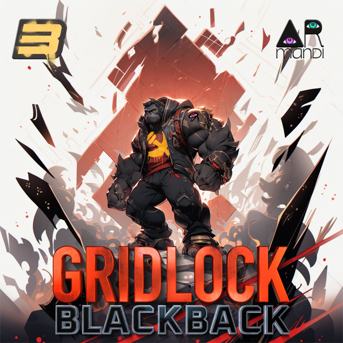 ArmandiElaion's tweet photo. The @GasHeroOfficial jungle has a new king. 
“Gridlock Blackback” my fifth entry for the #GasHeroGenesis competition. His roar echoes through the digital wilderness. 🦍👑🌴

#GMT #GNT #MOOAR #STEPN #STEPNheroes #NFT #MOOARape 
@mooarofficial https://t.co/AU3nXCkRU8