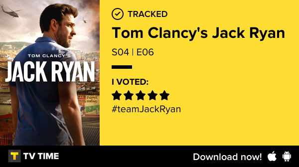 jkrabs's tweet photo. I've just watched episode S04 | E06 of Tom Clancy's Jack Ryan! https://t.co/3X15aHBogW #tvtime https://t.co/0deWiicclM