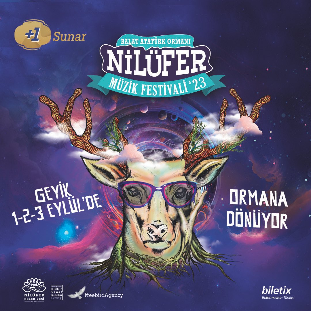 Geyiğin yolculuğuna eşlik edin. 
<a href="/artibir/">#artıbir</a> sunar: Nilüfer Müzik Festivali 1-2-3 Eylül'de Balat Atatürk Ormanı’nda!
Biletler çok yakında biletix'te.
#NilüferFest #artıbir