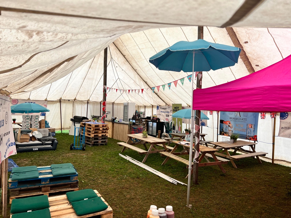 WiseBartenderUK's tweet photo. Just 1 day to #WiseFest and we are all set, just some tidying to do! To keep everyone dry and safe, we made a few tweaks. We have moved all the seating (enough for 70) in our big top tent as is all the entertainment. 
FREE entry, 12pm-10pm at Wayside Farm, Evercreech, BA4 6QW https://t.co/Q06lauoExA