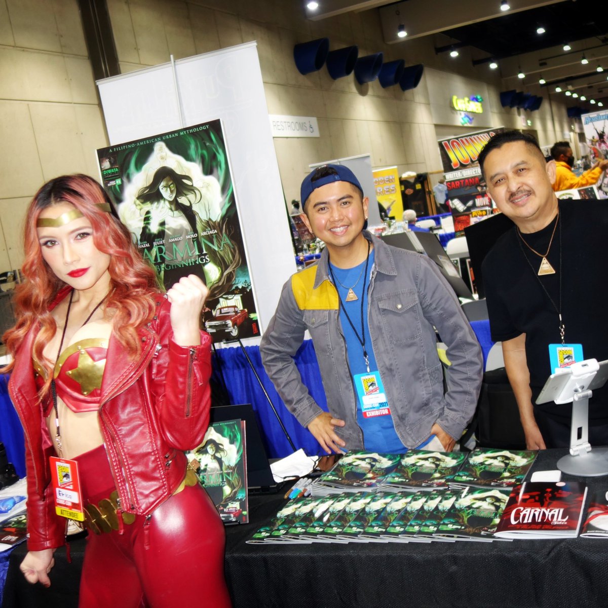 #FlashbackFriday to our first @Comic_Con in 2021 when we debuted with one title and two previews, NEXT WEEK we return to #SDCC with 8 titles, 2 variants, and a multitude of previews!

#staytuned #FBF #FilAm #comics #AsiansInMedia #WomenInComics #LGBTQplusCreators #comiccreators