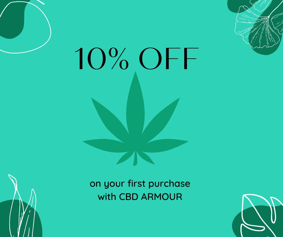 cbdarmour's tweet photo. Get an exclusive 10% discount on your first purchase 🤩 It's our way of welcoming you to the CBD Armour family and helping you kickstart your CBD journey on a positive note.💚

🛒https://t.co/ue6BsQIDCA https://t.co/SQsLeeIVuL