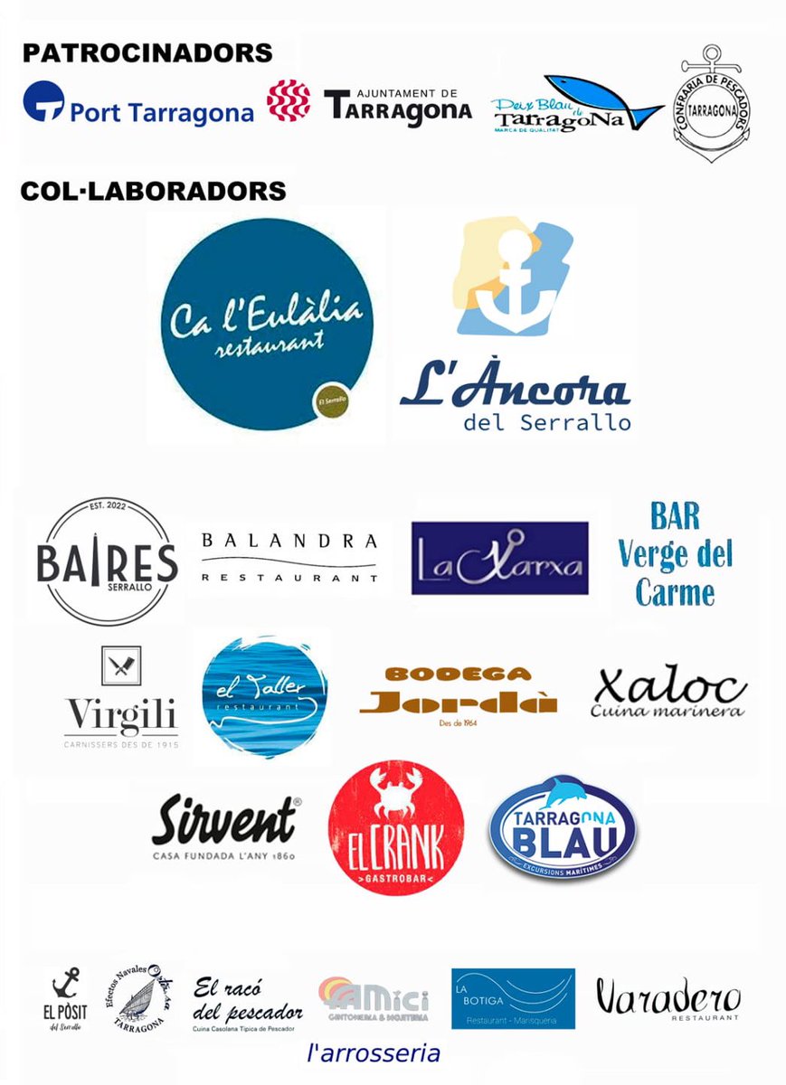Agraim als patrocinadors i col.laboradors, sense vosaltres no seria possible!!