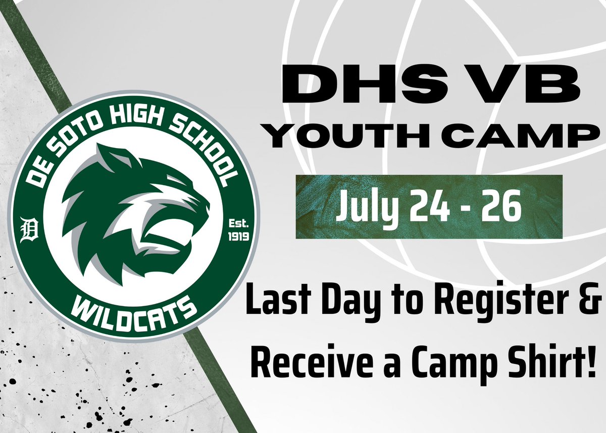 🚨LAST DAY TO REGISTER!🚨 

Today is the last day to register for Youth Camp and receive a camp t-shirt!! Hope to see you there!🏐✨

docs.google.com/forms/d/1DPUPS…