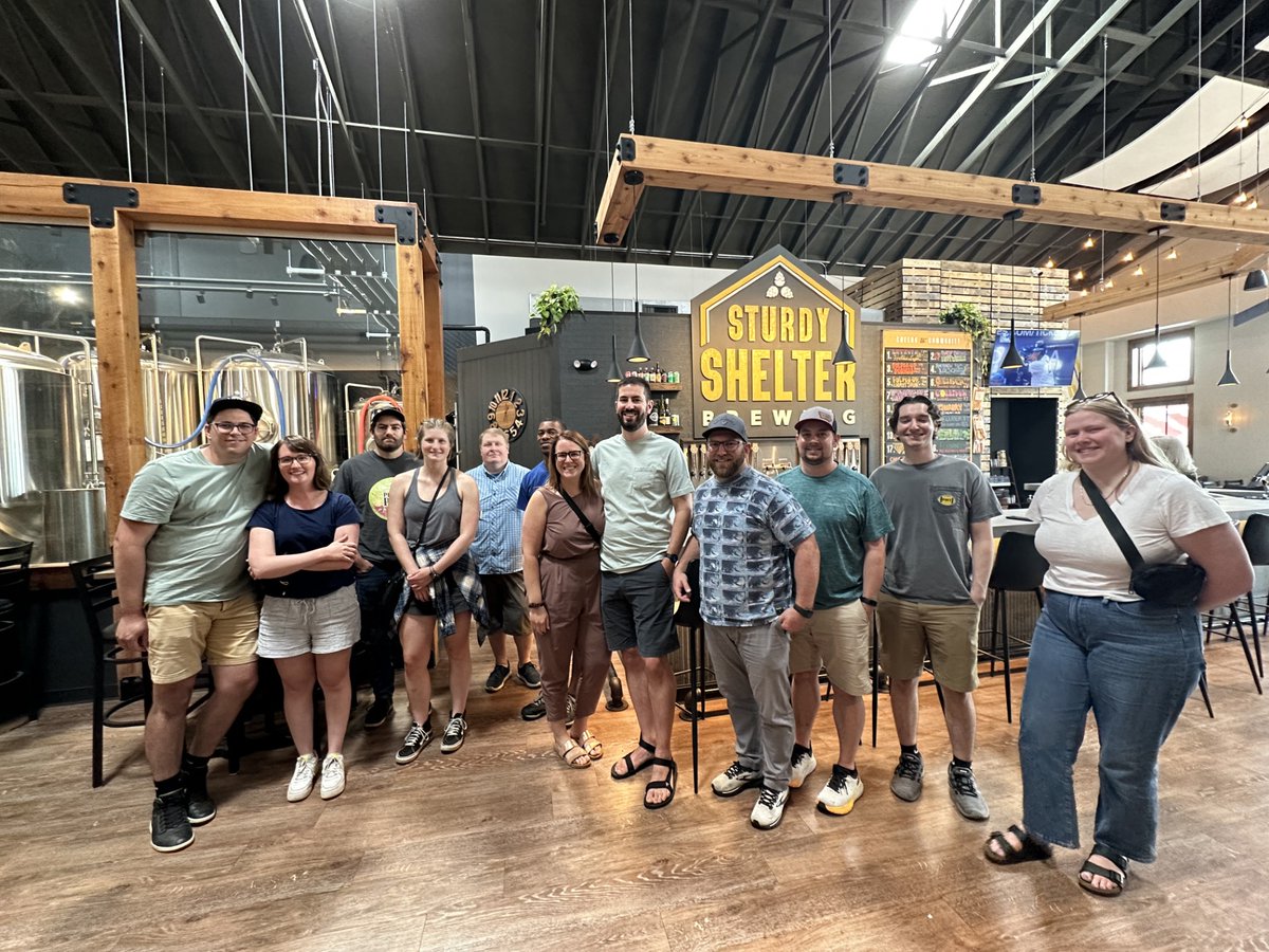 Don’t you just love when the work gang gets together on the weekend to enjoy a shared interest in craft breweries? This group from our Lombard office ventured to the Fox Valley area and enjoyed Sturdy Shelter and Penrose Breweries.  #lifeatmanhard #craftbeer