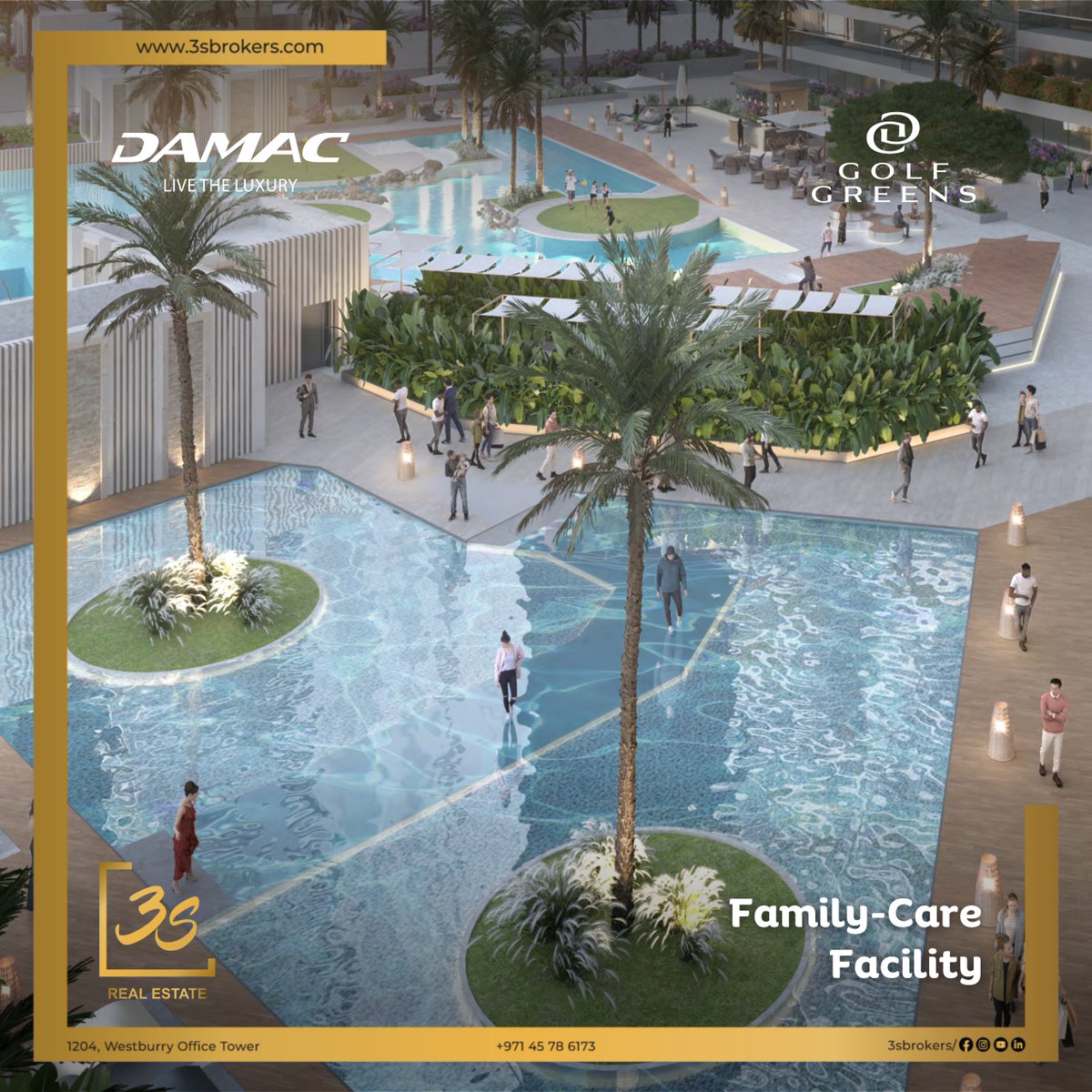 Welcome to Golf Green, a beautiful residential community at Damac Hills – offering stunning golf course views. Starts AED 954K. 1 & 2 BR Apartments.

#dubai #luxuryhomes #damachills #investors #dubaiinvestment #ultraluxury #hni #crypto #3sbrokers #3srealestate