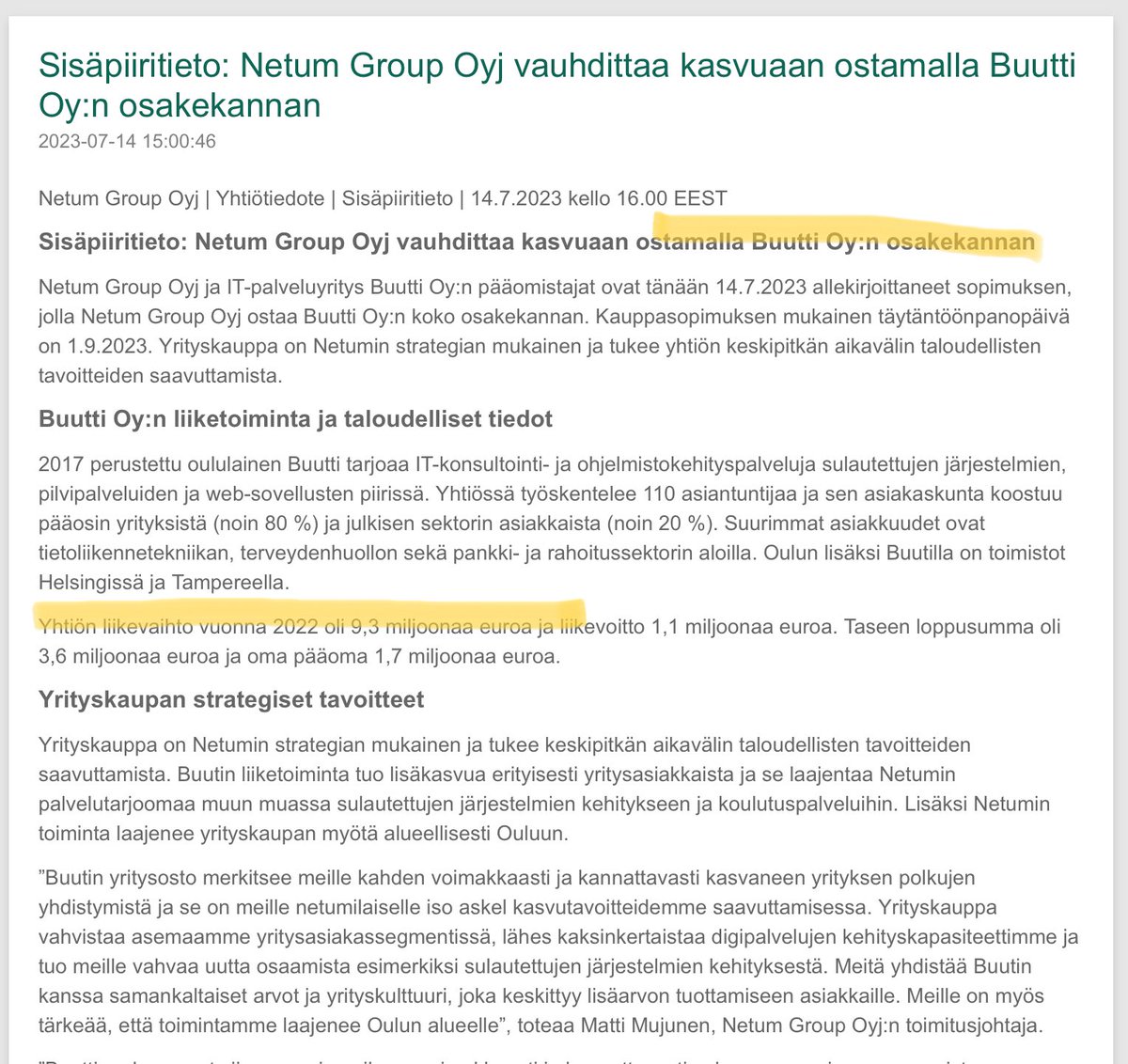 zijoittaja's tweet photo. #Netum ostoksilla. Nyt ne Buuttaa… https://t.co/ree8tVQZDW