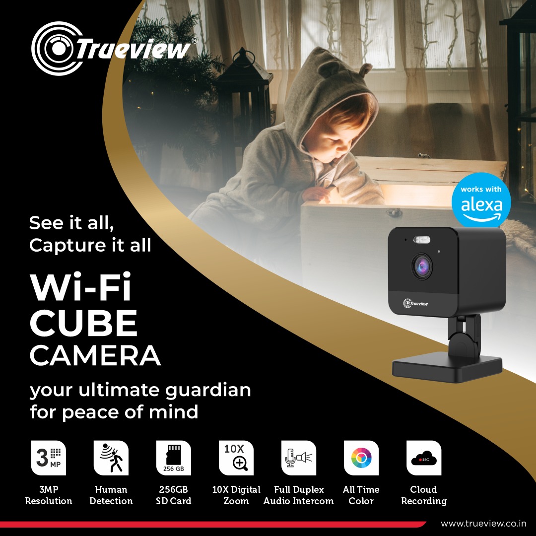 Trueview_India's tweet photo. Say goodbye to blind spots and hello to complete security. With its compact design, Trueview Wi-Fi Cube Camera blends effortlessly into any space, keeping your loved ones and valuables safe and sound. To know more, contact us at 9225550000.
#trueview #wificamera #cubecamera https://t.co/msRJp7cH1d
