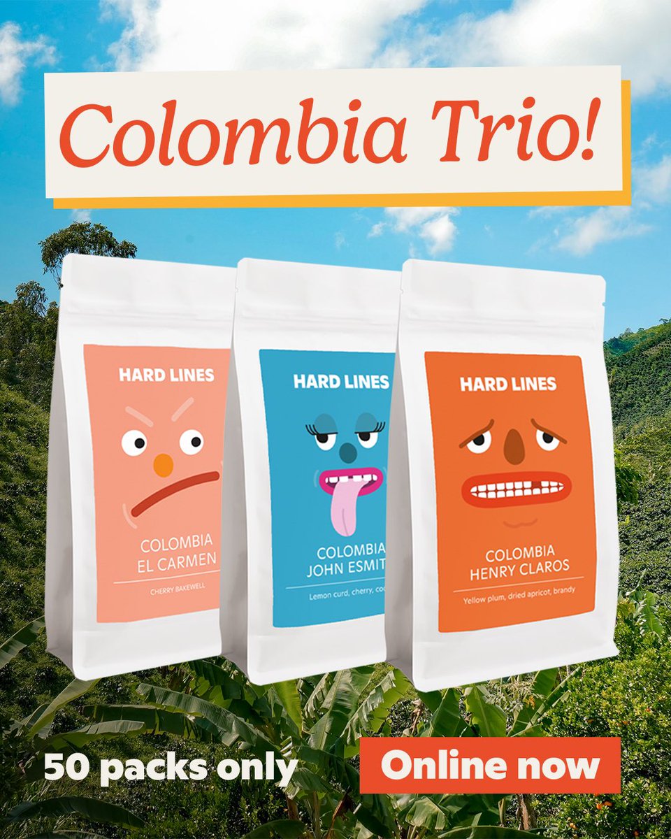 We’re excited to announce an extremely limited coffee trio to celebrate our Colombian coffee week.  The pack contains 3 x 250g of coffee, all with a unique profile and all from the El Carmen association in Huila, Colombia. Check it out 👇 eepurl.com/ivfa3o