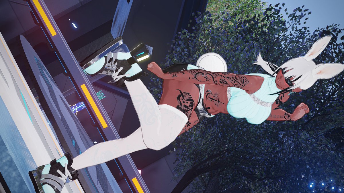 VocaAiBunny's tweet photo. Couldn't think of much so I went for a simple sporty look #PSO2NGS #PSO2NGS_SS #PSO2GLOBAL #RappyMail https://t.co/d6ntmM0p1F