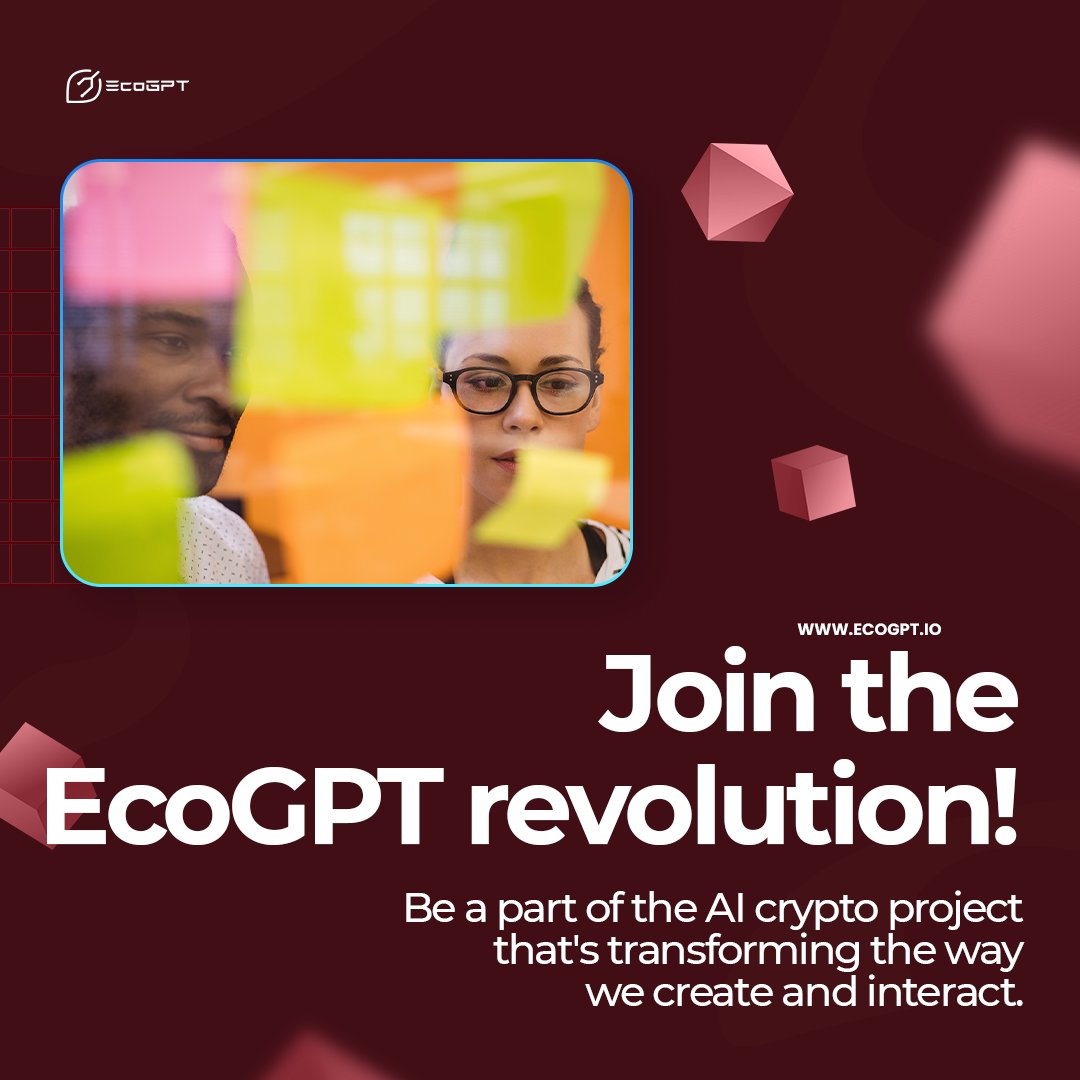 ECOGPT's tweet photo. Join the EcoGPT revolution! Be a part of the AI crypto project that's transforming the way we create and interact. 💼

👉 Visit https://t.co/Cd1CcMAOrB
#AI #Crypto #Defi #NFT #BNB https://t.co/vJyT6alLvH