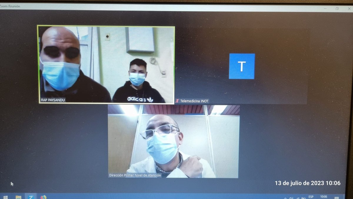 ASSEcomunica's tweet photo. Seguimos avanzando en #Teleinterconsultas con especialidades médicas, acercando los Centros de Referencia a todo el país
Esta modalidad se efectuó #ayer entre: 
👉INOT y Hospital de Guichón -Traumatología
👉Hospital Español y SAIP-PPL en Comcar- Preoperatorias-Cirugía y Anestesia https://t.co/sp7OHv5lv0