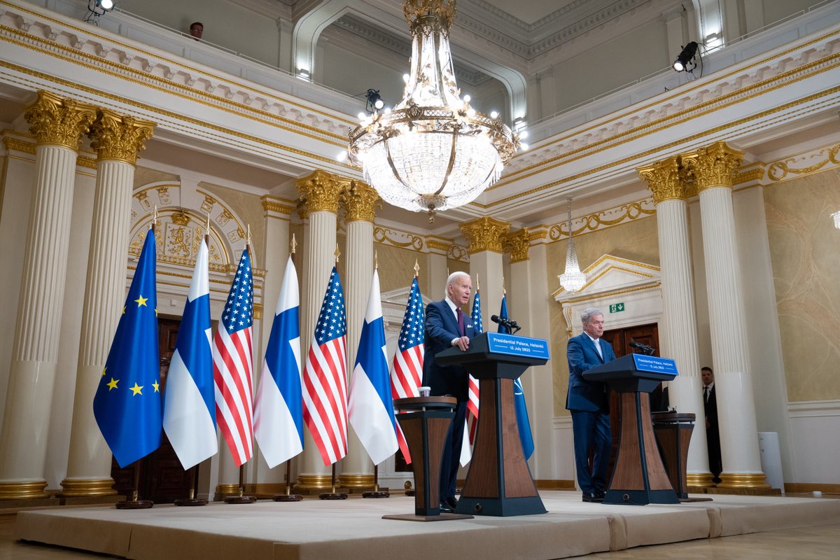 At this critical moment in history, the world is watching to see:

Will we do the hard work that matters to forge a better future?
Will we stand together?

This week, Finland and the United States – along with our Allies and partners – said a resounding, loud “yes.”