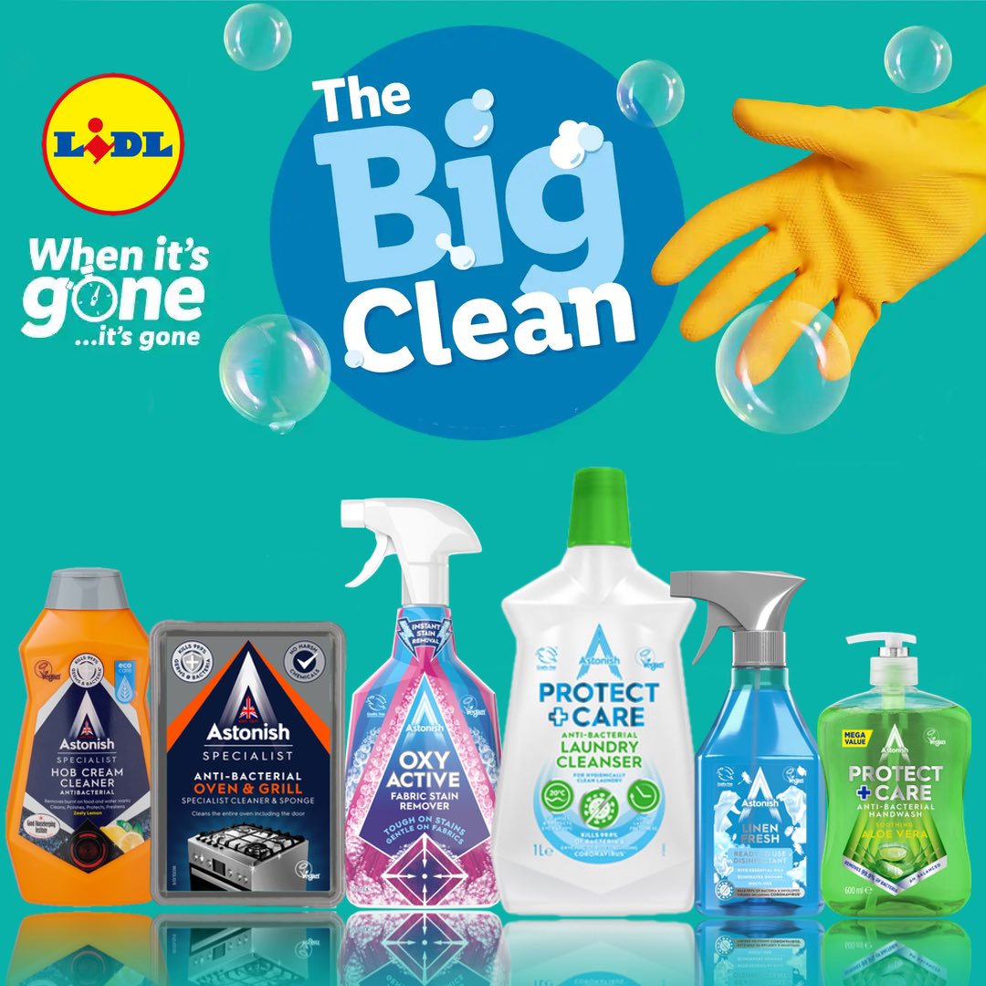 Are you a Lidl low on Astonish? Check out the Big Clean deals in @LidlGB Lots of Astonishing deals!!