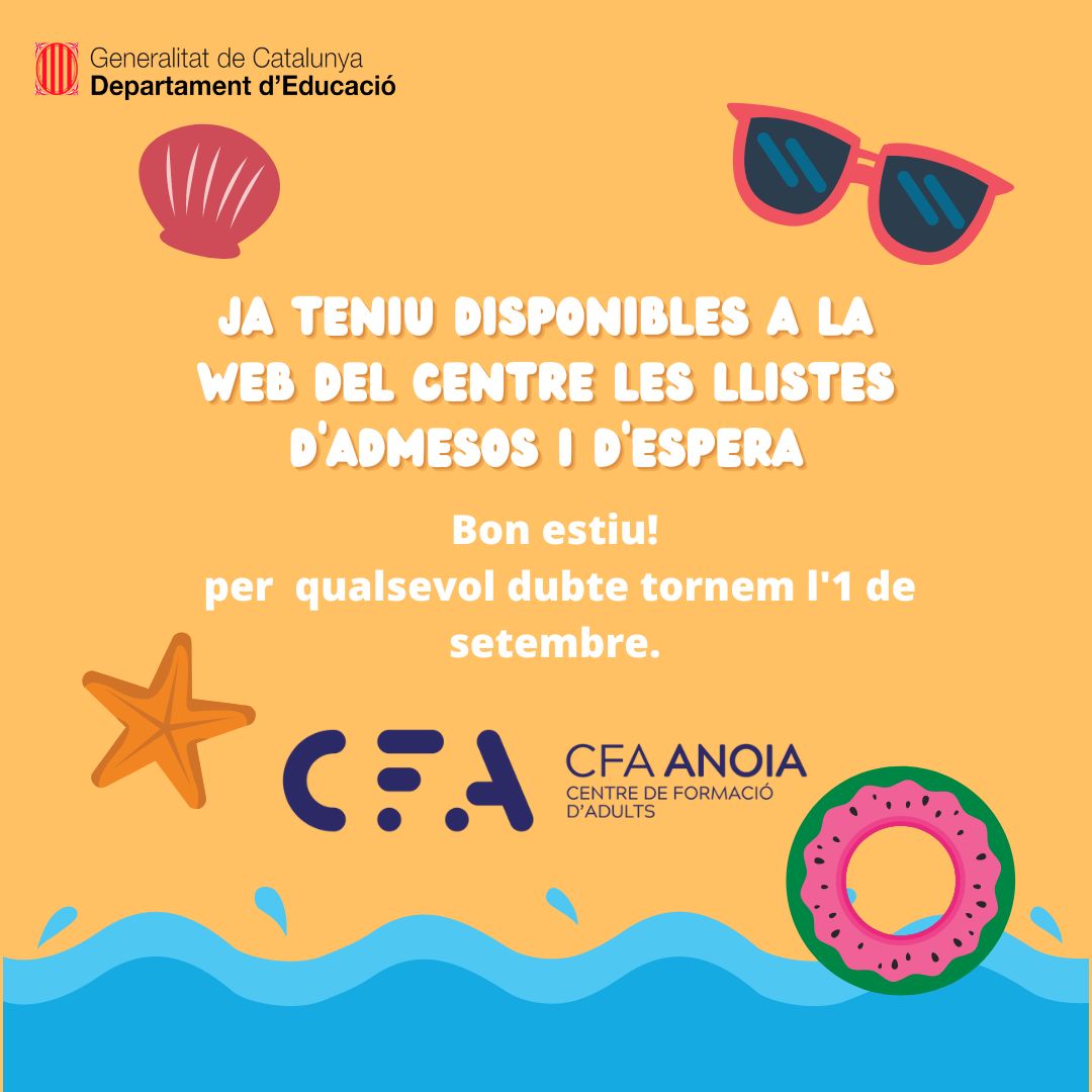 cfa_anoia's tweet photo. Consulteu la web del centre https://t.co/879GNc84Xb https://t.co/5GIIvFsFNF