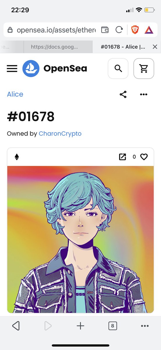 CharonCrypto's tweet photo. 3つ買ったのに3つともWalterで悔しくて一個売ってBob一個買いました。
#Hi_Alice https://t.co/HjlgHuppAT