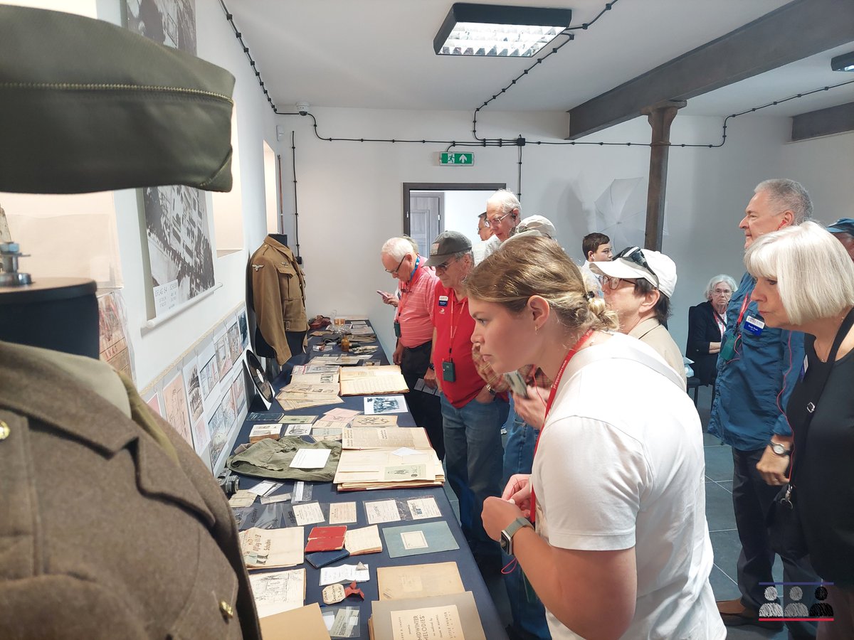 This morning the former #Oflag64 grounds were visited by a group traveling on a tour through <a href="/WWIImuseum/">National WWII Museum</a> with <a href="/sarahkirksey_/">Sarah Kirksey</a> and Dr. Alexandra Richie. Our permanent exhibition is still under construction but the temporary exhibit was prepared for this special occasion.