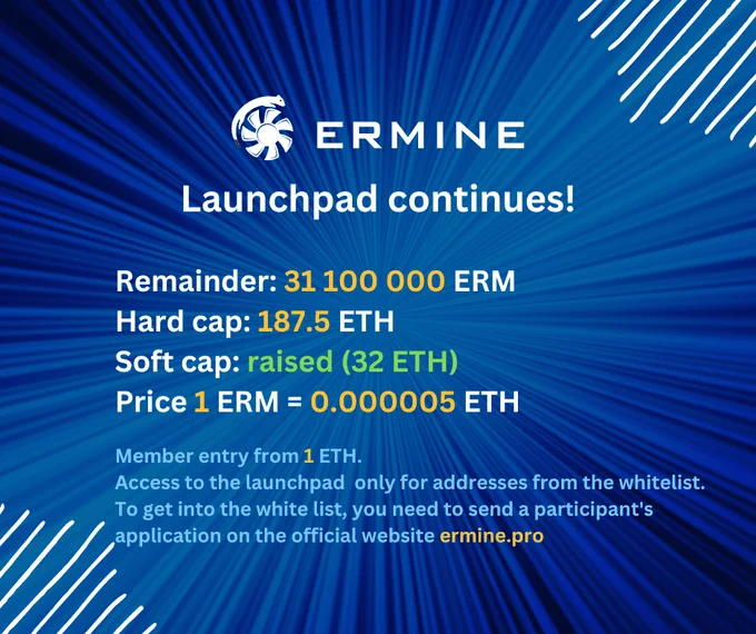 Image from Ermine Virtual Mining (@Ermine_pro)