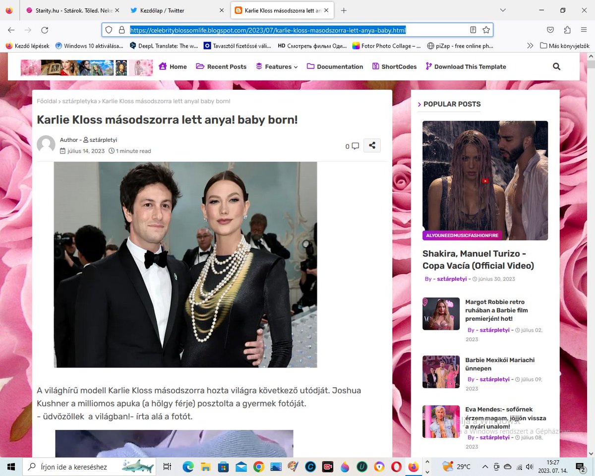 karenjeans87's tweet image. celebrityblossomlife.blogspot.com/2023/07/karlie… #karliekloss #modell #babyborn #sztárpletyka #newsmania