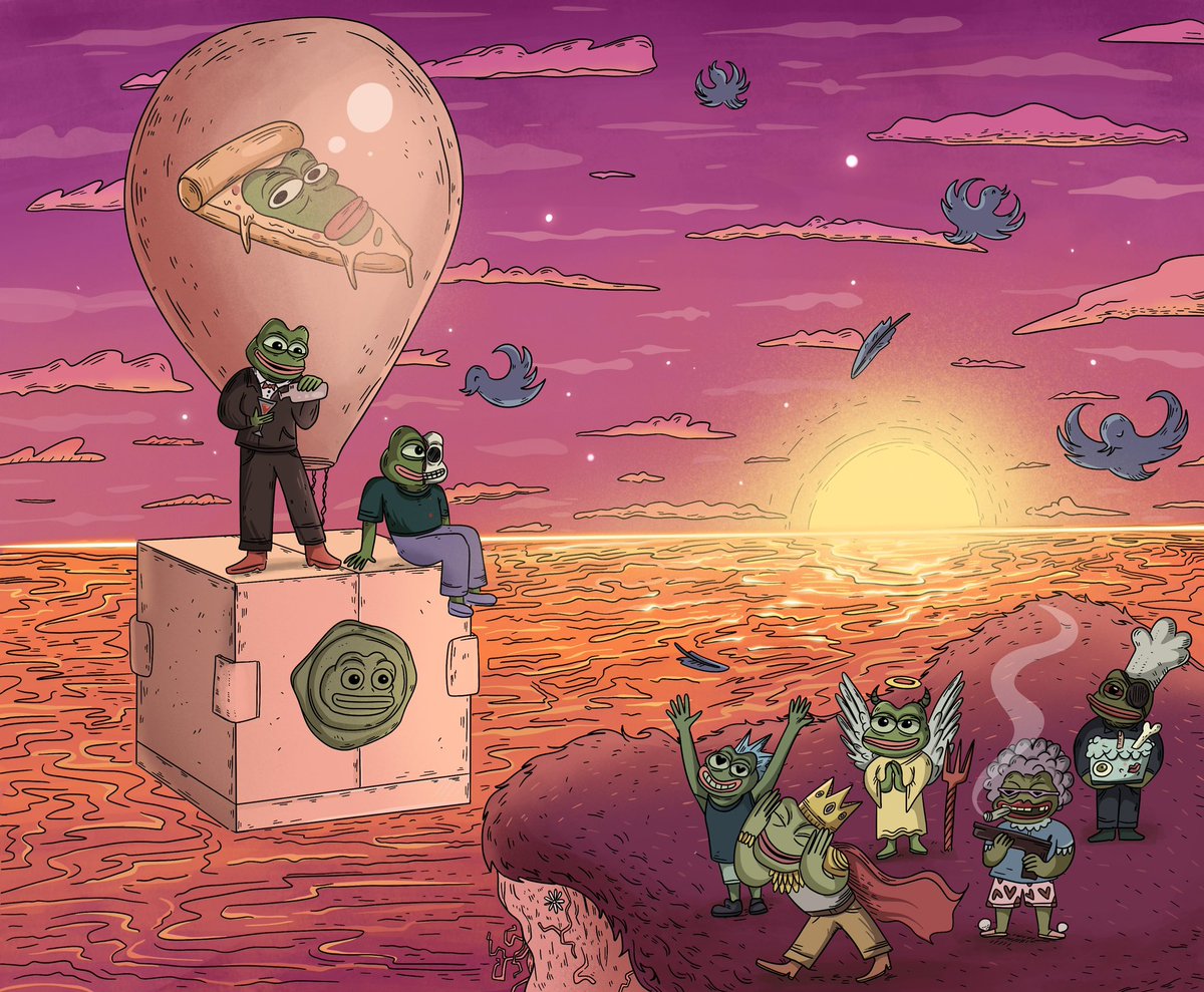samurafik's tweet photo. This is what I did for my beloved family @InscribedPepe I am very sorry that I came here so late, but during this time I have fallen madly in love with each of you! I probably won't be able to become a part of Pepe because there aren't many peepo boxes left, I'm not giving up ❤️ https://t.co/ydFxmUyMjh