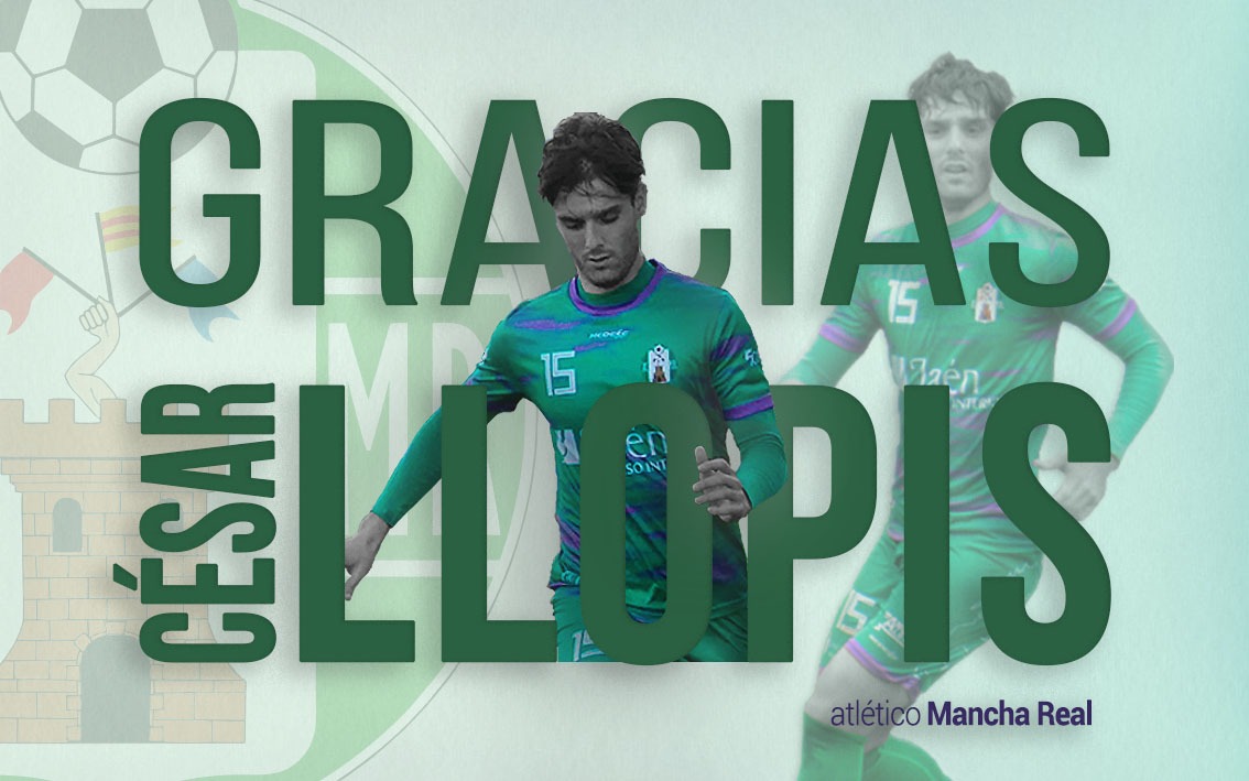 atmanchareal's tweet photo. 👏🏻 🅶🆁🅰🅲🅸🅰🆂 👏🏻

@CesarLlopis deja de ser jugador del @atmanchareal.

Agradecemos su esfuerzo y dedicación a este club durante su estancia aquí. 

Le deseamos mucha suerte en el futuro. 

Gracias César 💚 https://t.co/1Gein3vUAu