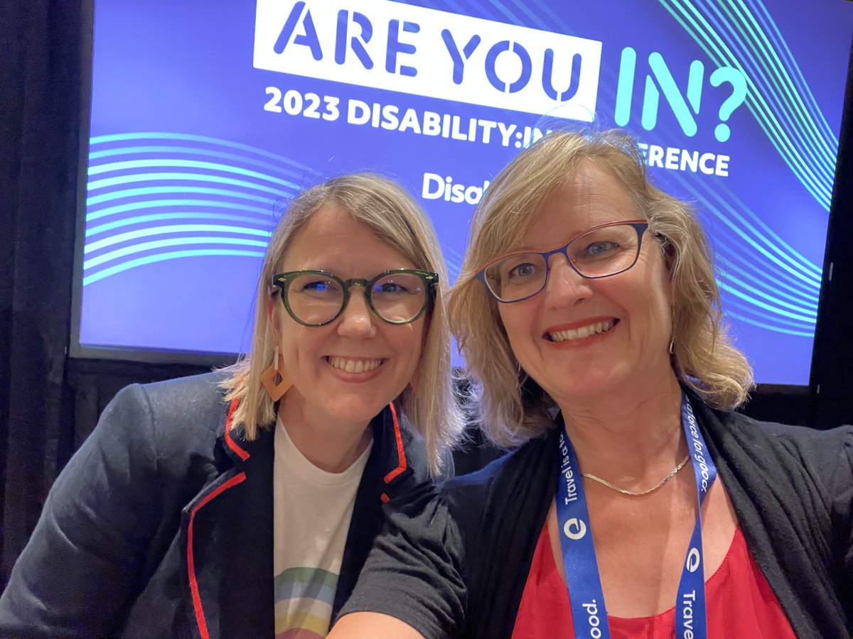 SteimleDee's tweet photo. So great to be back at @DisabilityIN amongst like-minded people who are committed to making the world #accessible for all.  Gleaned great new insights.  Grateful! ❤️☮️🌐 https://t.co/wAANq5U7QL