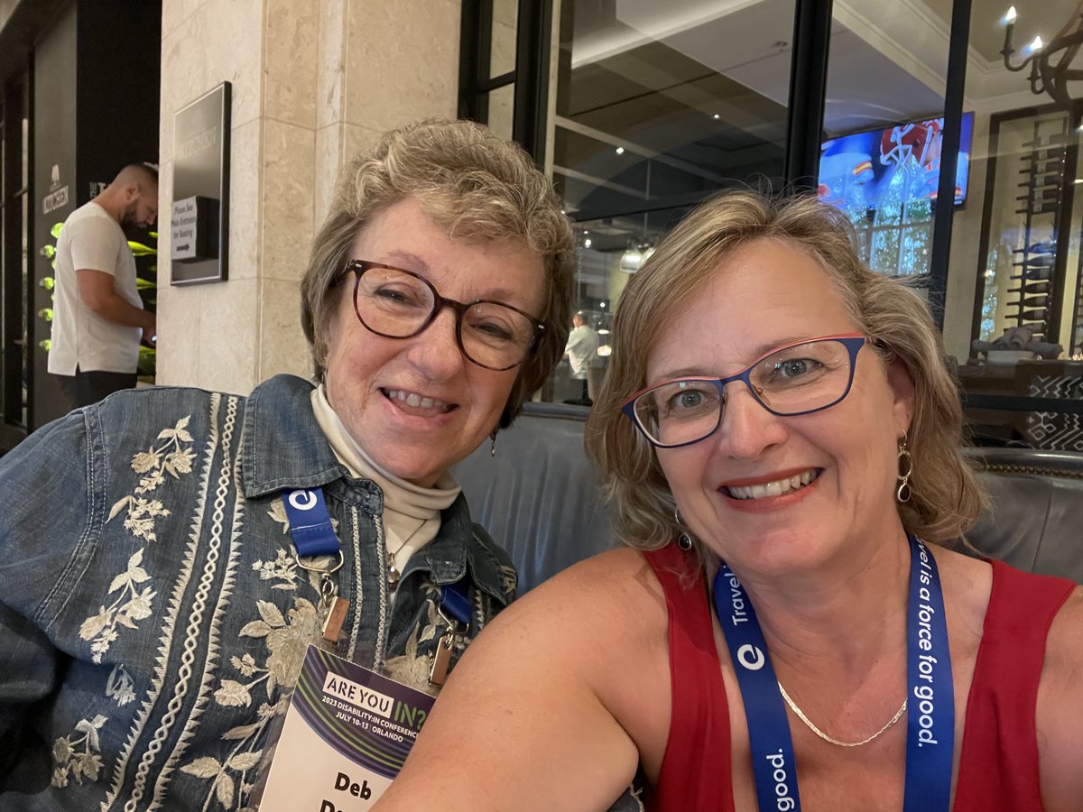 SteimleDee's tweet photo. So great to be back at @DisabilityIN amongst like-minded people who are committed to making the world #accessible for all.  Gleaned great new insights.  Grateful! ❤️☮️🌐 https://t.co/wAANq5U7QL