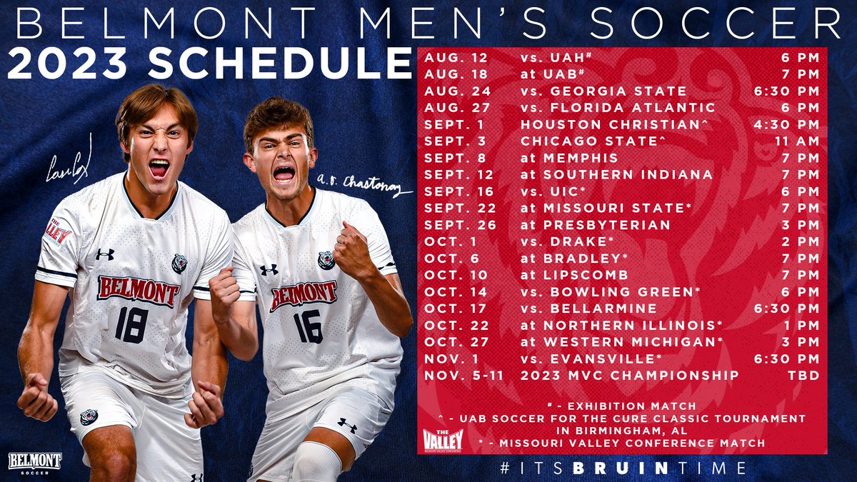 🗣 2️⃣0️⃣2️⃣3️⃣ 𝐒𝐂𝐇𝐄𝐃𝐔𝐋𝐄 is out‼

See you at 🌹 this fall 🍂

🗓 bit.ly/43paug6

📰 🔗 bit.ly/3PVPDOc

#ItsBruinTime