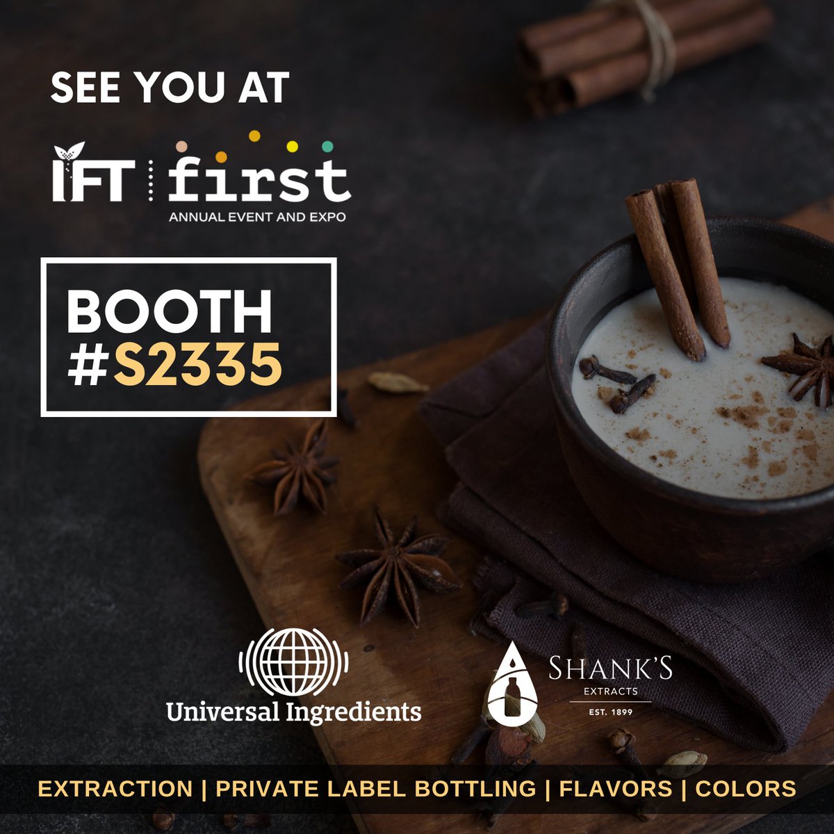 ShanksFlavoring's tweet photo. Happy Friday! Be sure to join us next week at IFT FIRST: Annual Event and Expo in Chicago!

▶️ Dates: July 16-19, 2023
▶️ Booth: S2335

See you there!

#IFTFIRST #Shanks https://t.co/qWzsCtnhAL