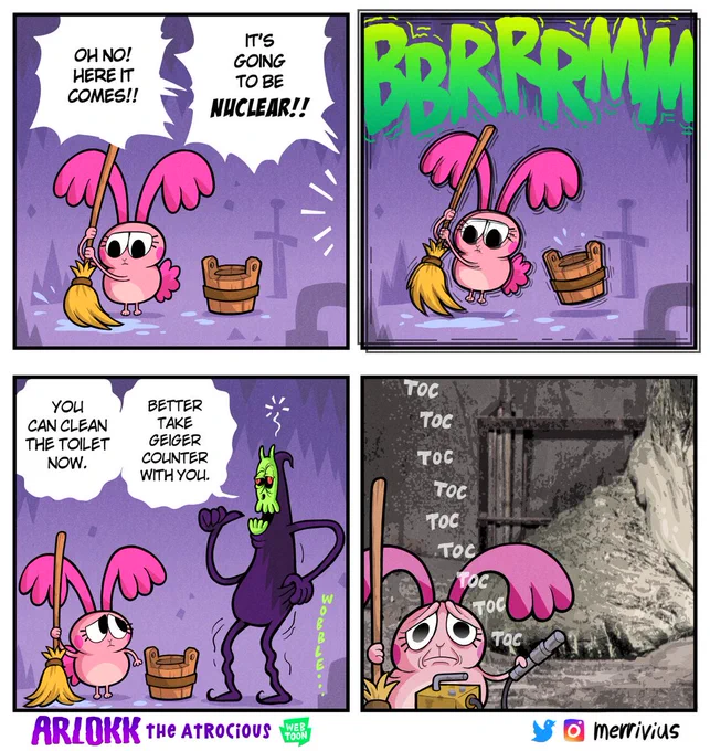 Arlokk the Atrocious 65 - Nuclear Fallout

Only high-brow humor over here
(it's Chernobyl Elephant's foot, if you didn't get it) 