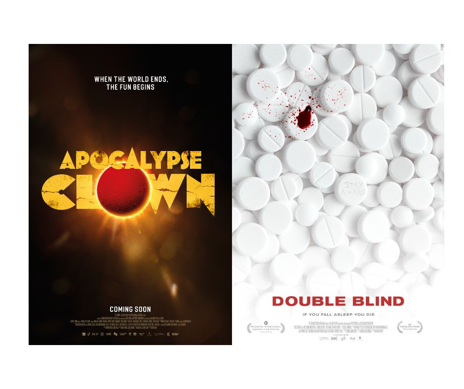 Two great films premiering tonight at @GalwayFilm - #DoubleBlind and #ApocalypseClown Best of luck to all involved. For everyone lucky enough to have tickets to the two sold out screenings - enjoy! #filmfleadh