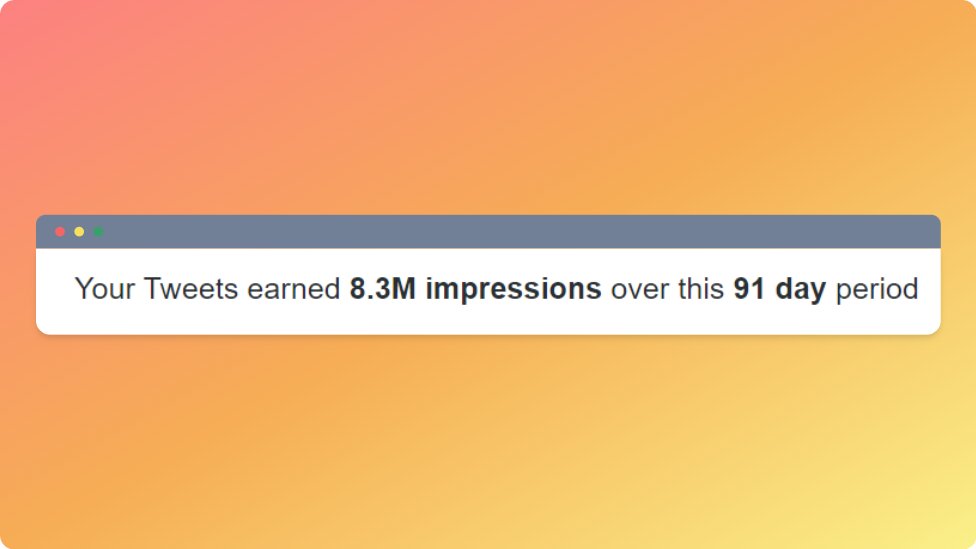 My tweets have been seen more than 8M times over the last 91 days.

The secret?
I studied viral threads.

I created a Swipe File with 135+ of the best viral threads of Q2.

Today, it's yours, FREE.

Just:

• Like this tweet
• Comment "SWIPE"

(Must be following so I can DM)