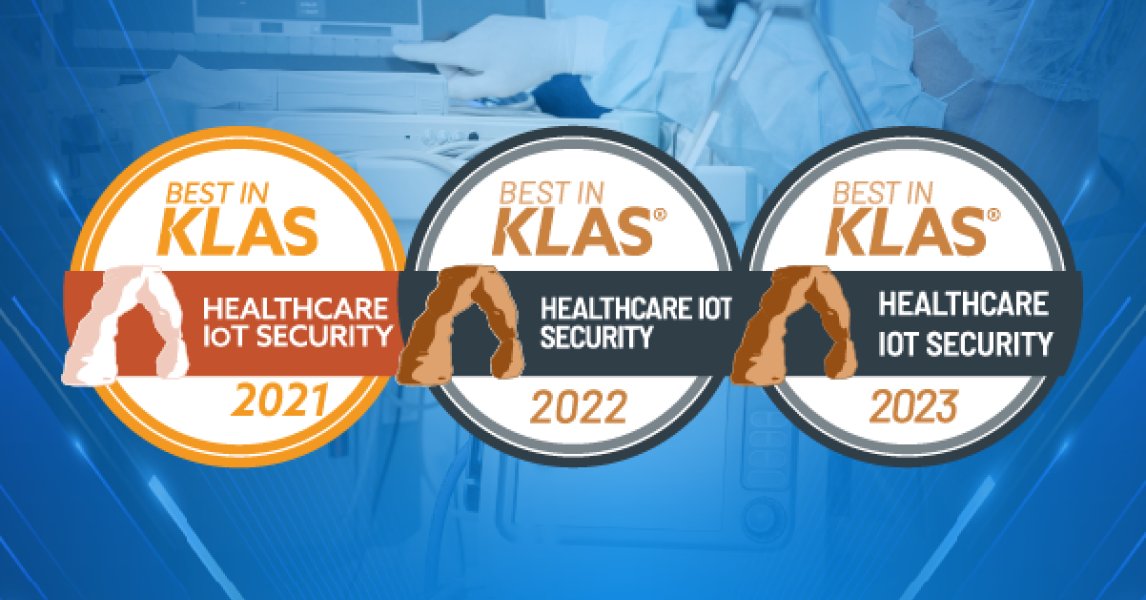 ClarotyHealth's tweet photo. For 3 years in a row, Medigate by @Claroty has been named “Best in KLAS” for Healthcare IoT Security, making #Medigate the top-performing vendor within the space. Read the @KLASResearch Software and Services Report: https://t.co/41EHsc1MXY https://t.co/xvQMwhWl8Z