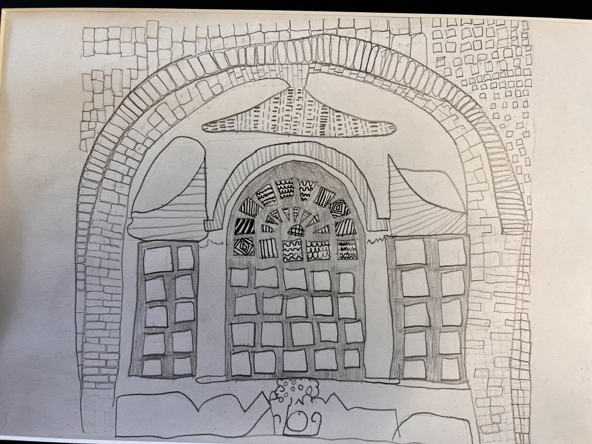 SDSPrimary's tweet photo. Year 2 pencil sketches of the Northampton gallery for our art exhibition today. ⭐️ https://t.co/GwjYhGsVQZ
