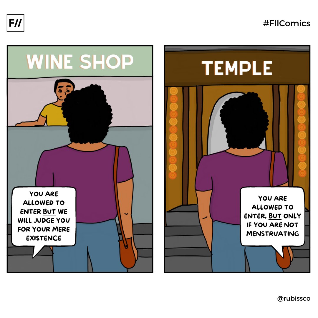 FeminismInIndia's tweet photo. "Where we do belong?" - Every woman ever. 

#FIIComics https://t.co/eHGw7IFJg5