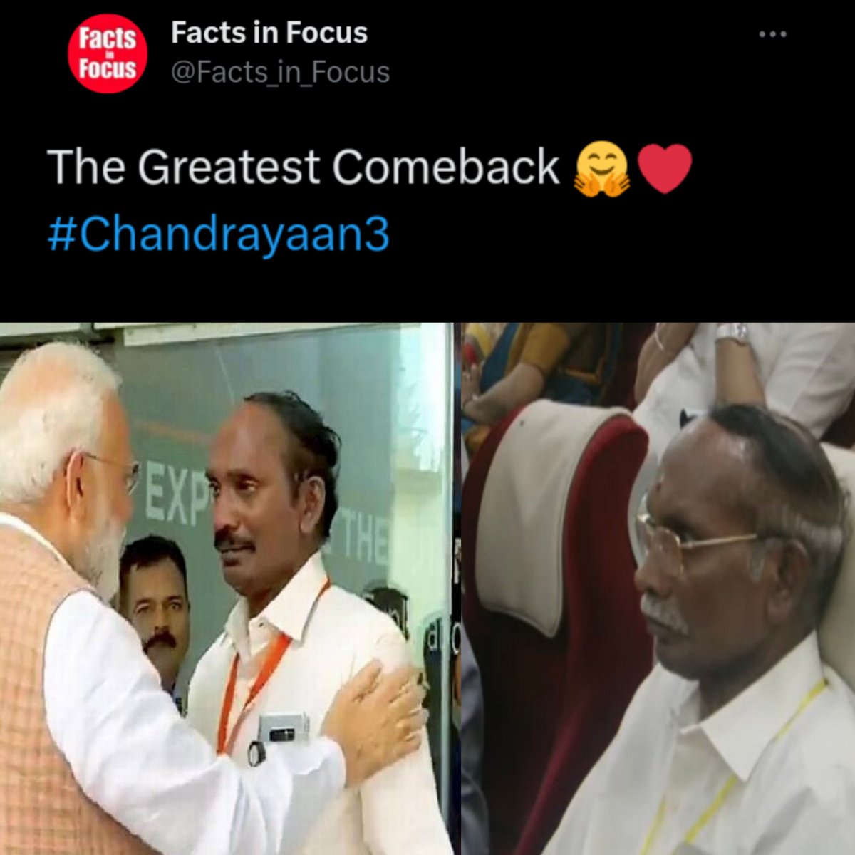 True patriots, true heroes who don't look at time and money just work for their country 🇮🇳
Salute to you K. Sivan Sir  #Chandrayaan3Launch #chandra
