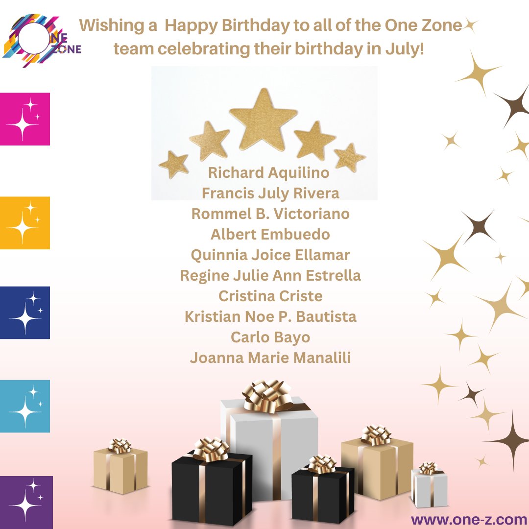 Wishing a  Happy Birthday to all of the One Zone team celebrating their birthday in July!🫰
#HappyBirthday #team #onezonemepeng