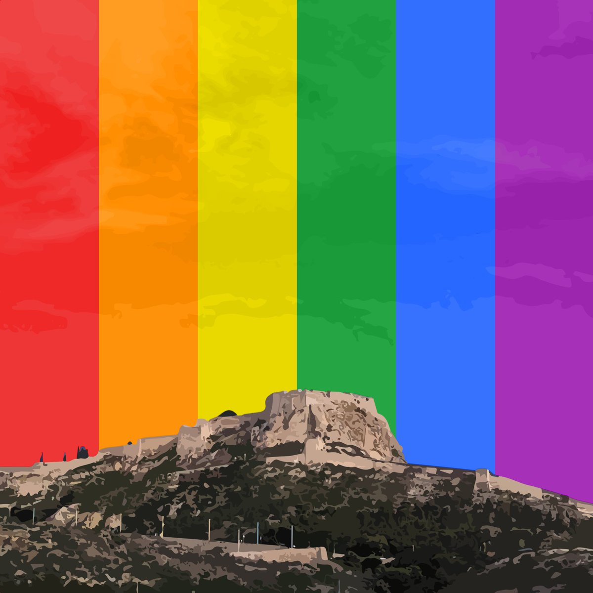 Airosadri's tweet image. Ací teniu un xicotet regal:
Alacant Pride Flags 🏳️‍🌈✨
#OrgullAlacant

(1/2)