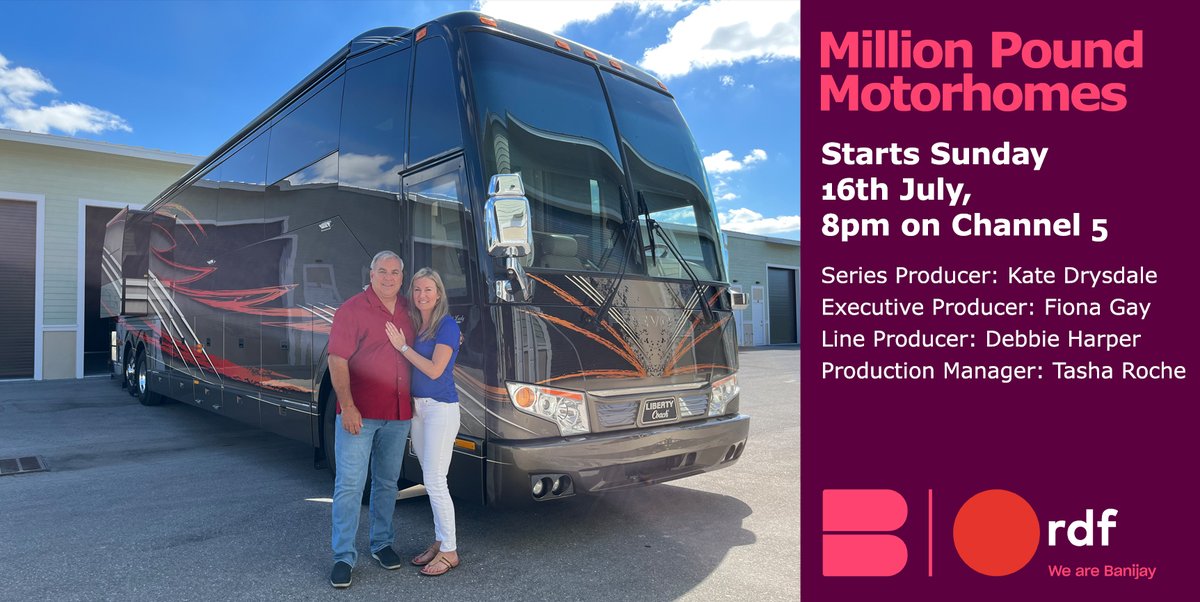 This Sunday (16/07) Million Pound Motorhomes returns, with more unusual and impressive living spaces!

Tune in on Channel 5 at 8pm

Client: @RDFTV_West 
Posted at Evos Bristol
Online - Ben Lyons
Audio - Mark Owen/Will Norie
Post Producer - Lucy Considine
#millionpoundmotorhomes