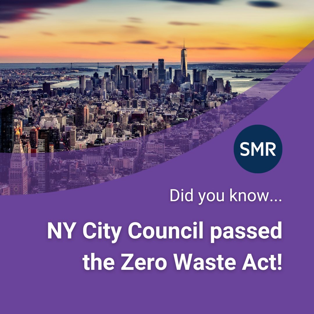 NY City Council recently passed the Zero Waste Act including mandatory residential curbside composting, 2030 zero-waste targets, annual reporting on waste efforts, the establishment of food drop off sites AND community recycling centers in all five boroughs. Congrats NYC!!!